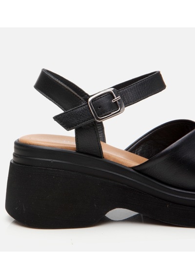 Hotiç Kadın Deri Siyah Dolgu Topuklu Sandalet 01sah306920a100 Siyah-black Siyah Hotiç Kadın Deri Siyah Dolgu Topuklu Sandalet 01sah306920a100 Siyah-black Siyah