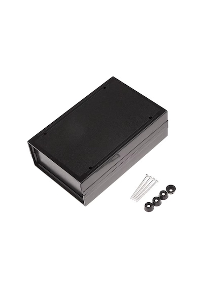 Plastik Elektronik Proje Kutusu 150mm X 100mm X 50mm Siyah Devre Prototip Güç Kaynağı