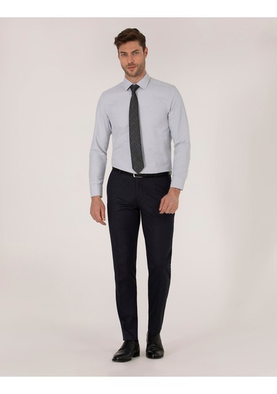 Pierre Cardin Gri Slim Fit Oxford Gömlek
