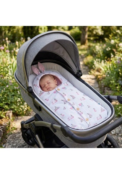 %100 Pamuk Bebe Lapin Rose Muslin Kundak Battaniye Pembe Bssnt1019 Diğer