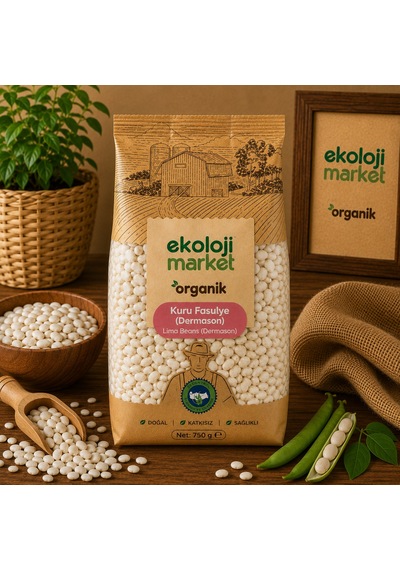 Organik Glutensiz Kuru Fasulye Dermason 750 Gr.