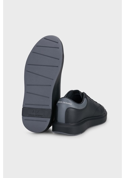 Armani Exchange Deri Logolu Sneaker Ayakkabı Erkek Ayakkabı Xux123 Xv534 Mc694 Siyah