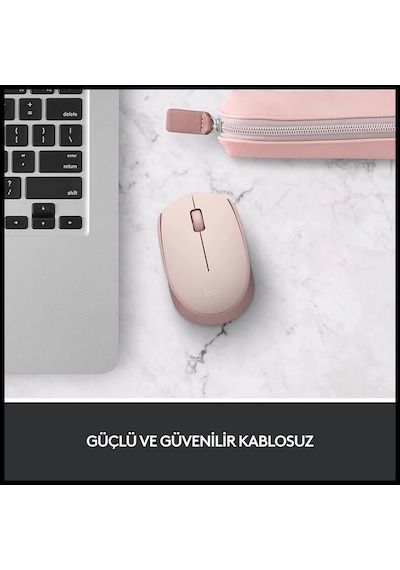 Logıtech 910-006865, M171 Rose, Usb Nano 2,4g Kablosuz, 1000dpi, Optik, 3 Tuşlu, 12ay Pil Ömrü, Mous Diğer