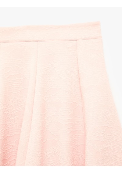 Koton Pileli Basic Midi Etek Pembe 7wkg70033ak Gül