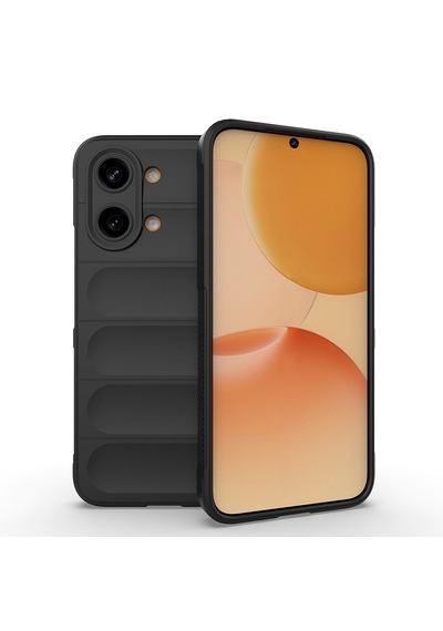 Xiaomi Poco X8 Pro Max Kılıf Kamera Korumalı Leke Tutmaz Tasarımlı Darbe Emici Yumuşak Pürüzsüz Silikon Siyah