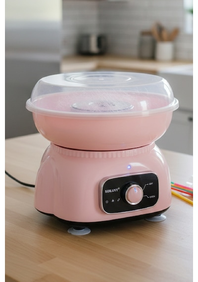 Sokany Ev Tipi Pamuk Şeker Makinesi Pembe Sk-07071