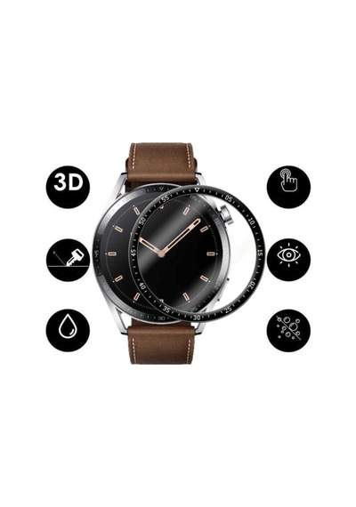 Huawei Watch Gt 3 46mm Uyumlu Saat Ekran Koruyucu Tam Kaplar Ppma Pet Cam