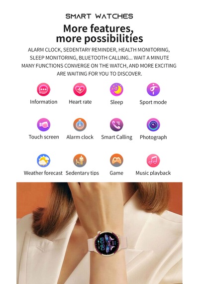Kalobee SK6 Mini Amoled 41 MM 3 Kordonlu Akıllı Saat (İthalatçı Garantili)