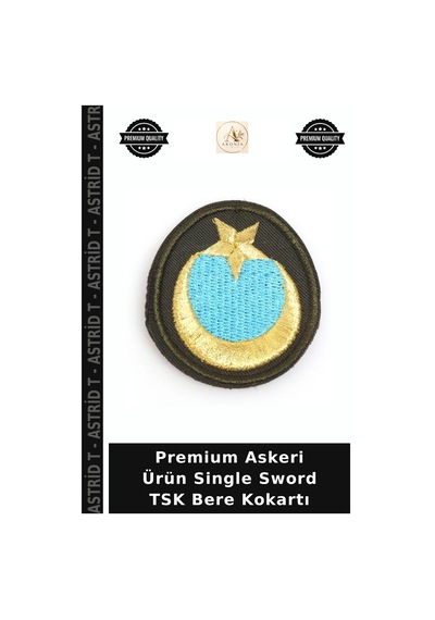 Astrid T Premium Askeri Ürün Single Sword Tsk Bere Kokartı Çok Renkli