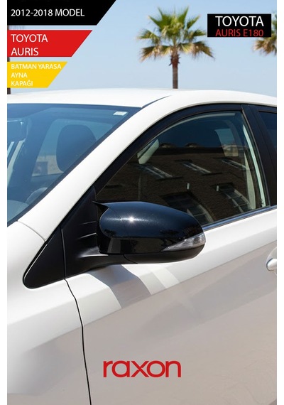 Toyota Aurıs E180 2012-2018 Batman & Yarasa Ayna Kapağı Parlak Piano Black Sport