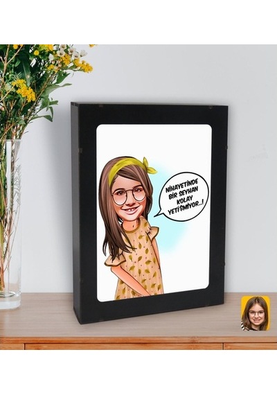 Kişiye Özel Isimli Kız Çocuk Kolay Yetişmiyor Karikatürlü Led Işı (508470785)