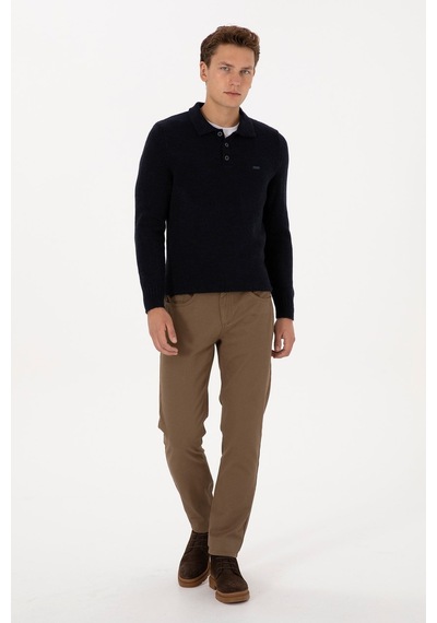 U.S. Polo Assn. Erkek Slim Fit Spor Pantolon 2237562 %98 Pamuk Haki
