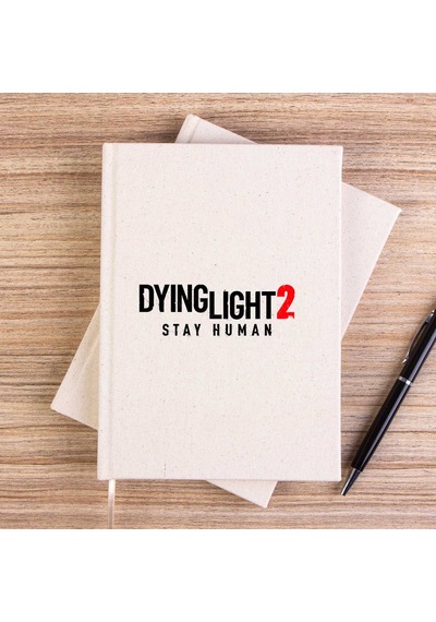 Dying Light 2 Logo Çizgisiz Kanvas Defter Krem