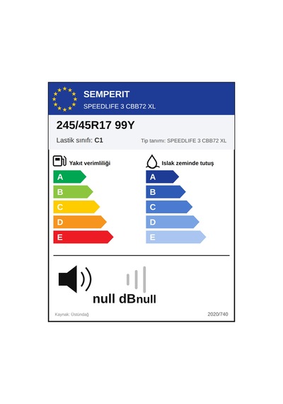 Semperit Speedlife 3 245/45 R17 99y Xl Yaz Lastik 2026
