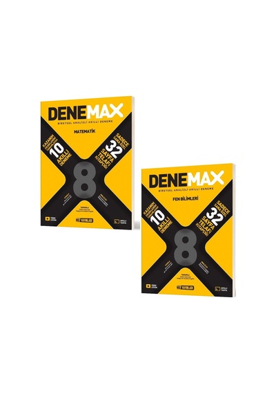 Hız 2026 8. Sınıf Lgs Matematik + Fen Bilimleri Akıllı Deneme Denemax Seti 2 Kitap