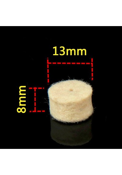Polisaj Cila Parlatma Keçesi Yün Matkap Ucu Keçe 13Mm 50 Adet