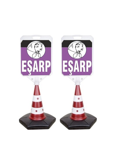 Esarp Temalı Reklam ve Uyarı Dubası 2 Adet