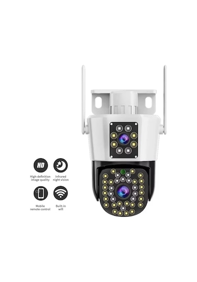 4mp 4k Ultra Hd Gece Görüşlü Çift Lensli Hareket Takipli Dış Mekan İp Güvenlik Kamerası 4mp 4k Ultra Hd Gece Görüşlü Çift Lensli Hareket Takipli Dış Mekan İp Güvenlik Kamerası