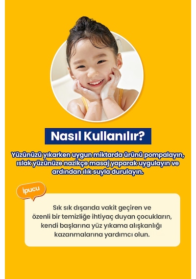 Atopalm Çocuklar İçin Göz Yakmayan Nemlendirici Yüz Temizleme Köpüğü 150 ML