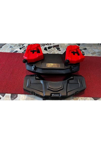 Arwic 3'lü Atv Çanta Seti Segway Yazılı 180 Lt Arka + 80 Lt Ön Çanta + 2 Adet 5 Lt Benzin Bidonu Siyah