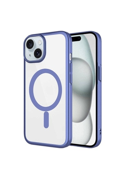 Apple Uyumlu iPhone 15 Plus Kılıf Wireless Şarj Özellikli Sert Pc