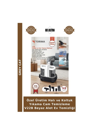 Özel Üretim Halı Ve Koltuk Yıkama Cam Temizleme V22b Beyaz Alet Ev Temizliği