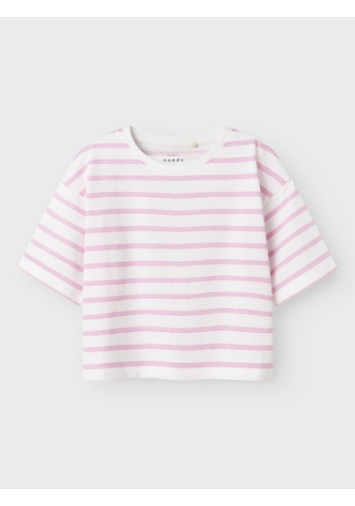 Name It Nmfvitanni Ss Short Rlx Top Kız Çocuk Crop T-shirt 13241601 Pembe