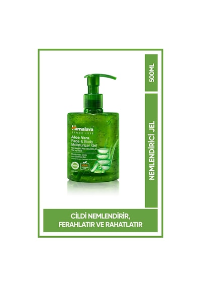Aloe Vera Yüz Ve Vücut Nemlendirici Jel 500 Ml Serinletici, Yatıştırıcı