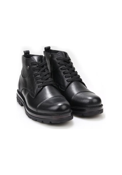Pierre Cardin 90-430 Erkek Hakiki Deri Casual Bot Siyah
