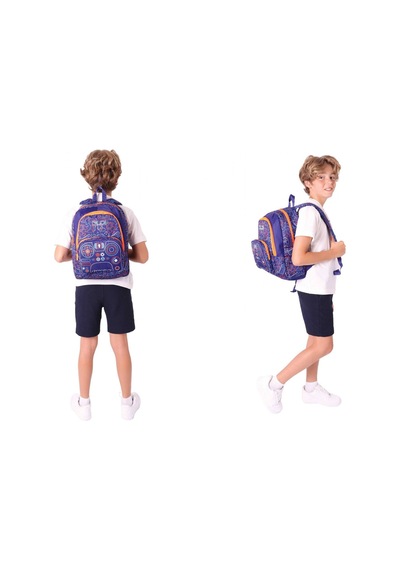 Kaukko Kids L5281+l8281 Üç Gözlü Erkek Çocuk Okul Çantası Ve Kalem Çantası Seti - Turuncu Lacivert - Oyun Baskılı Turuncu - Lacivert Kaukko Kids L5281+l8281 Üç Gözlü Erkek Çocuk Okul Çantası Ve Kalem Çantası Seti - Turuncu Lacivert - Oyun Baskılı Turuncu - Lacivert