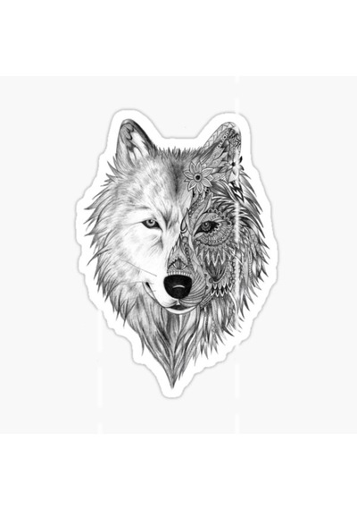 Sanatsal Kurt Araba Sticker Etiket Yapıştırma 18Cm