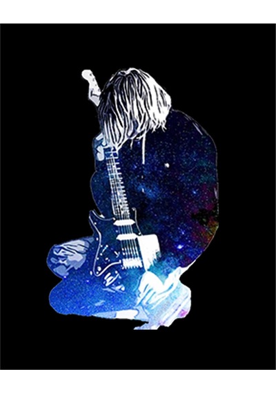 Zepplin Giyim Nirvana Kurt Cobain Galaksi Büyük Sırt Patch Yama