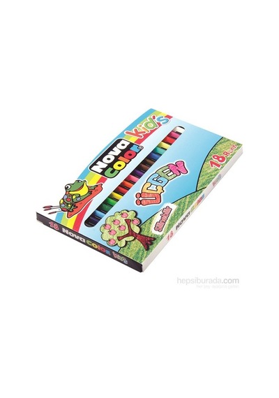 Nova Color Nc-2120 Üçgen Silinebilir 18 Renk Pastel Boya Karışık