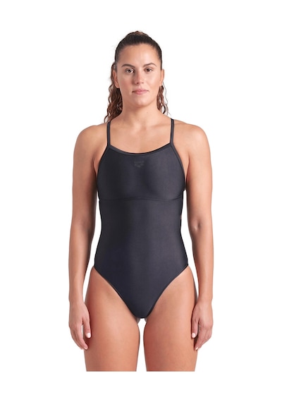 Arena Solid Swimsuit Lightdrop Back Kadın Siyah Yüzücü Mayo 005909501