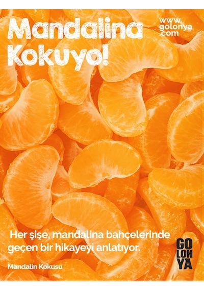 Golonya Ekşi Mandalina Kokulu Cam Şişe Kolonya 250 ML
