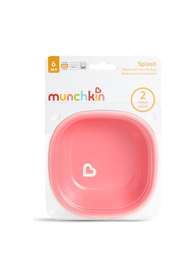Munchkin Sıçramayı Engeleyen Kase Mor - Pembe 2'li Mor - Pembe