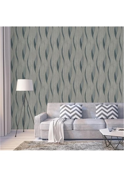 Duka Modern Mavi Desenli Duvar Kağıdı Dk.13171-3 16 M2