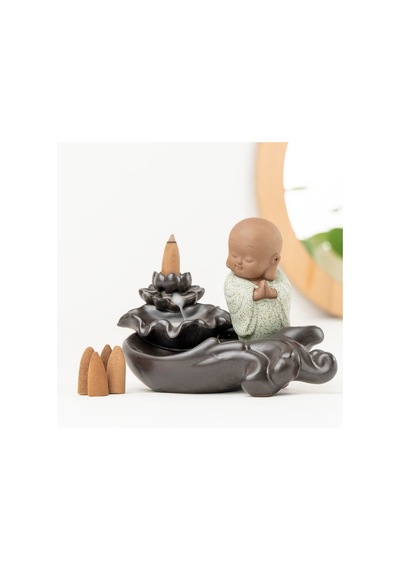 Zen Buddha Temalı Geri Akışlı Tütsülük