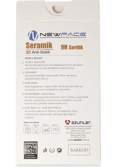 Samsung Galaxy A05 3d Antistatik Mat Seramik Nano Ekran Koruyucu