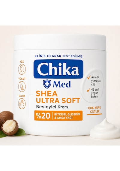 Chika Med + Shea Besleyici Nemlendirici Krem 400 Ml