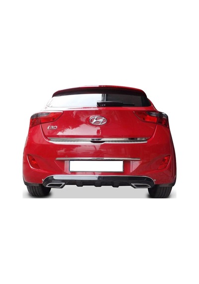 Hyundai İ30 (2011-2016) Egzos Görünümlü Arka Tampon Eki - Difüzör