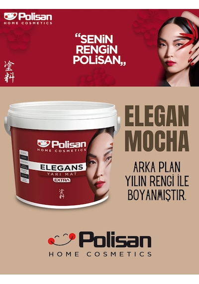 Polisan Elegans Silinebilir Yılın Rengi Boya 2.5 L