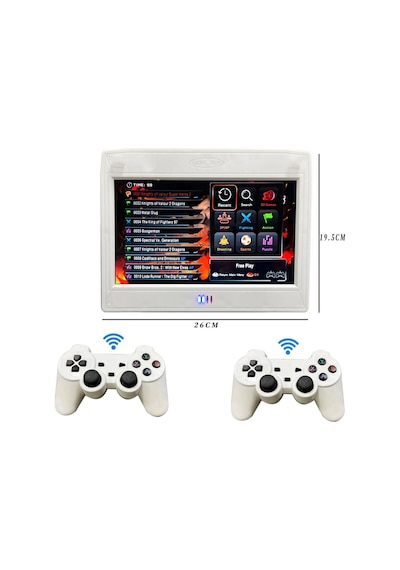 Lobo Kablosuz Arcade Oyunu 2 Joystıck 10.1 Yüksek Çözünürlüklü Ekran 1280 720p Retro Oyunları