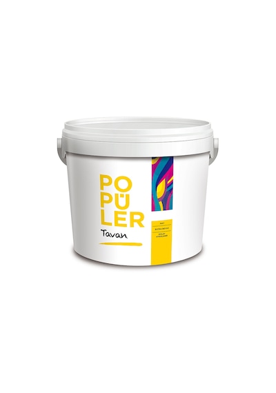 Popüler Su Bazlı Mat Plastik Tavan Boyası Mat Beyaz 17.5 Kg
