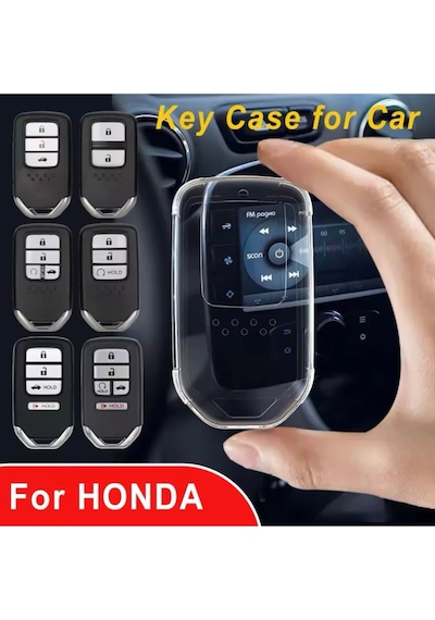Hr-v Exclusive Anahtarsız Çalıştırma Şeffaf Anahtar Kılıfı