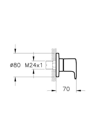 Artema A4273026 Root Round Ankastre Stop Valf Bakır