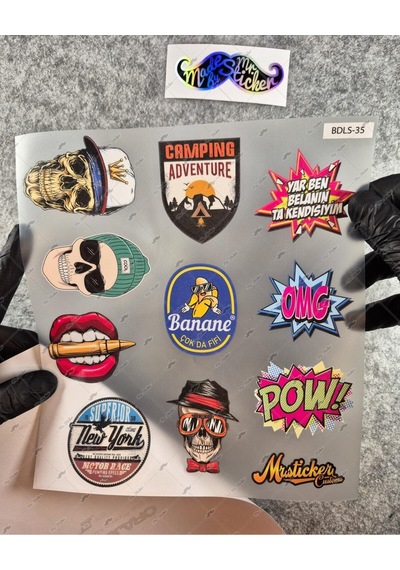 Bdls35 Küçük Boy 10lu Sticker Seti