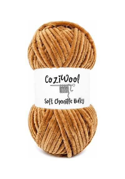 Kadife İp Soft Chenille Bulky 5'li Paket 5x100 Gr 120 Mt El Örgü İpi Nescafe - 875823131