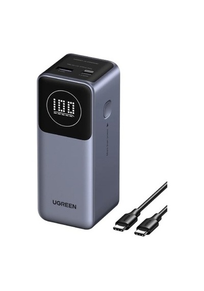 Ugreen Nexode Pro 12.000 Mah 100w Hızlı Şarj Powerbank Gri Renkli 1xusb-c, 1xusb-a, 30.000 Mah