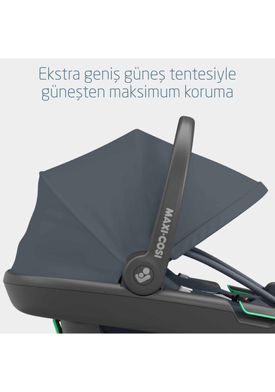 Maxi-Cosi Coral 360 Dönebilir Isofix Bazalı 2'si Bir Arada Ana Kucağı ve Oto Koltuğu Essential Graphite